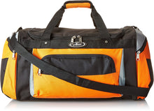 Load image into Gallery viewer, Everest Deluxe Sports Duffel Bag, Orange / Gray / Black, 24" x 11" x 12"