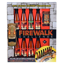 Load image into Gallery viewer, Thoughtfully Gifts, Firewalk Challenge Gift Set, 1.6 Ounces Each, Includes 8 Different Hot Sauces, Gameboard, Challenge Cards and 8 Sided Dice