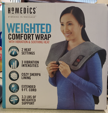 Load image into Gallery viewer, Homedics Weighted Comfort Wrap with Vibration and Soothing Heat, NEW