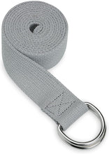 Load image into Gallery viewer, Gaiam Yoga Strap Premium Athletic Stretch Band with Metal D-Ring | Exercise & Fitness Stretching