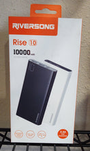 Load image into Gallery viewer, Riversong Rise 10 (10,000mAh) Power Bank - Black