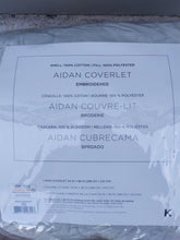 Load image into Gallery viewer, Aidan Gray Embroidered Coverlet - King Size