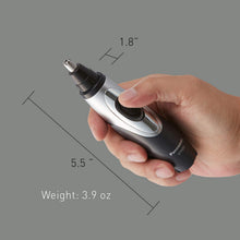 Load image into Gallery viewer, Panasonic Nose Hair Trimmer and Ear Hair Trimmer ER430K, Vacuum Cleaning System , Men's, Wet/Dry, Battery-Operated
