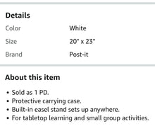 Load image into Gallery viewer, Self Stick Table top Easel Pad Super Sticky, 25 x 30 Inches, 30 Sheets/Pad, 1 Pad (559SS), Super Sticky