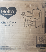 Load image into Gallery viewer, Delta Children MySize Chair Desk with Storage Bin, Bianca White