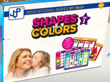 Load image into Gallery viewer, JQP Educational worksheets, 20 Double Sided Task Slides. Magnetic Shapes and Colors (120 Pieces) Creative Learning Program.