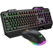 Load image into Gallery viewer, HAVIT HV-KB558CM Gaming Keyboard and Mouse Combo (Rainbow Backlit)