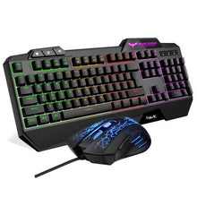 Load image into Gallery viewer, HAVIT HV-KB558CM Gaming Keyboard and Mouse Combo (Rainbow Backlit)