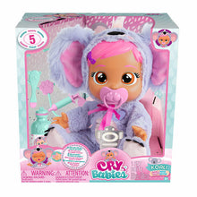 Load image into Gallery viewer, Cry Babies Koali Feel Better Brown Doll, Accessories, Cries Real Tears, Read,