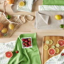 Load image into Gallery viewer, Honeycomb 8-piece Kitchen Towel Set , Green