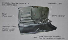 Load image into Gallery viewer, Eurow Easy Install Travel Tray and Food Drink Snack Meal Phone Storage Holder - READ