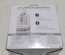 Load image into Gallery viewer, The First Years 2 in 1 Simple Serve Bottle Warmer &amp; Pacifier Sanitizer, Compact Design
