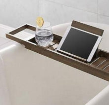 Load image into Gallery viewer, Linon Haven Bamboo Tub Caddy, Mocha, Spa
