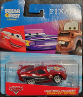 Disney Cars Pixar Fest Edition Metallic Lightning McQueen 1:55 Scale Diecast