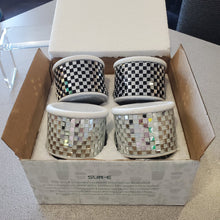 Load image into Gallery viewer, SUN-E Modern Mosaic Glass Checkered Pattern Cement Succulent Cactus Planter, Tiny Flower Plant Containers
