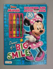 Load image into Gallery viewer, Disney Junior - Minnie Coloring &amp; Activity Book - Over 30 Stickers - 4 Crayons
