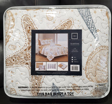 Load image into Gallery viewer, Chic Home Maritime 3 Piece Reversible Quilt Coverlet Set Life in the Sea Theme Embossed Bedding
