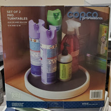 Load image into Gallery viewer, Copco Pro Turntables, 2-piece Set, White/Gray 9-In &amp; 12-In
