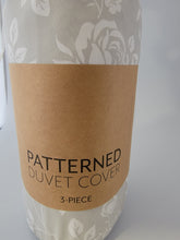 Load image into Gallery viewer, Duvet Cover Set, 3-PC ROSE GRAY PATTERN, Home Hotel Collection, FULL/QUEEN, comforter
