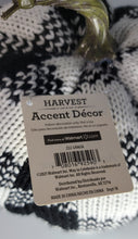 Load image into Gallery viewer, Halloween Harvest Decor Plaid Knit Pumpkin Black &amp; White
