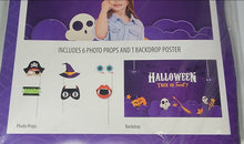 Load image into Gallery viewer, Halloween Photo Props 6-piece &amp; Backdrop 70.07 in x42.91 in Trick O Treat
