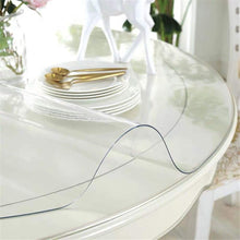 Load image into Gallery viewer, Royhom 42" Round Crystal Clear Table Protector for Dining Room Table, Non-Slip Plastic Tablecloth Cover, Vinyl Protective Pad Circle
