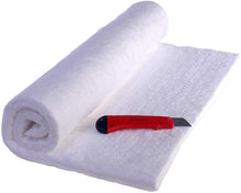 Load image into Gallery viewer, CM-Ceramics 31" X 24" X 1" 2400 F Ceramic Fiber Insulation 8# Pound Morgan Ceramics for Forges, Kilns, Stoves. Knife Included Made in The USA
