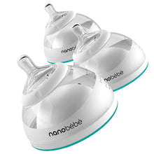 Load image into Gallery viewer, nanobebe Baby Bottles for Breastfed Babies,  3pk (Award Winning Innovation), Teal
