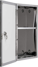 Load image into Gallery viewer, Croydex Trent Stainless Steel Lockable Medicine Cabinet with mirrored glass door
