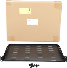 Load image into Gallery viewer, Rosewill 1U Universal Vented Rack Mount Server Shelf for 19 Inch Server Racks / Cantilever Server Cabinet Shelves 14 Inch 35.5cm Deep
