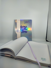 Load image into Gallery viewer, Holographic Journal - "Dreams Do Come True" - Bonus Sticker Sheet Inside

