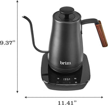 Load image into Gallery viewer, Brim Temperature Control Electric Gooseneck Kettle with Capacitive Touch, Black
