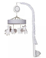 Cloud Island Music & White Noise Crib Mobile Two by Two -  - Gray Animals